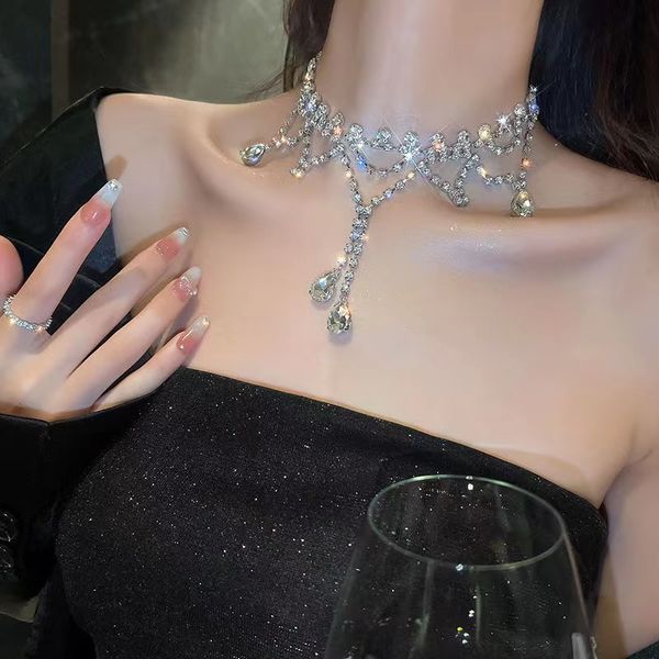 new fashion style super sparkling crystal pearl necklace pearl stainless steel plated 18k women's girls fashion jewelry party gift, Golden;silver
new fashion style super sparkling crystal pearl necklace pearl stainless steel plated 18k women's girls fashion jewelry party gift, Golden;silver