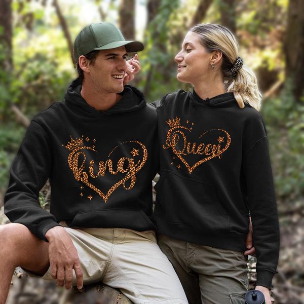 mens hoodies sweatshirts king queen love heart print hoodie lover pullovers couples matching oversize harajuku fashion 230808, Black 
mens hoodies sweatshirts king queen love heart print hoodie lover pullovers couples matching oversize harajuku fashion 230808, Black