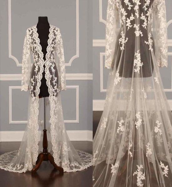 2017 custom real wedding jackets lace illusion ivory applique tulle long sleeve luxury 3 meters bridal jacket2965952, White
2017 custom real wedding jackets lace illusion ivory applique tulle long sleeve luxury 3 meters bridal jacket2965952, White