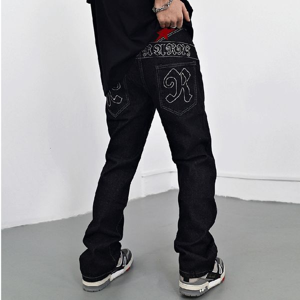 mens jeans spring retro ripped stars letter embroidery black casual straight pockets washed streetwear denim trousers 230809, Blue
mens jeans spring retro ripped stars letter embroidery black casual straight pockets washed streetwear denim trousers 230809, Blue