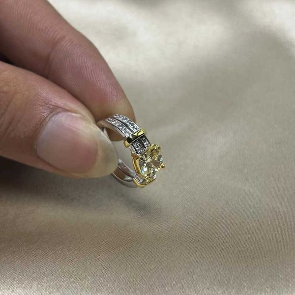 boutique v gold new t color separation yellow diamond ring electroplated thick advanced precision embedding with logo, Silver
boutique v gold new t color separation yellow diamond ring electroplated thick advanced precision embedding with logo, Silver