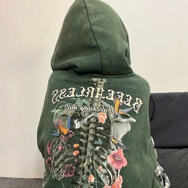 women's hoodies sweatshirts american retro hiphop flower skeleton sweater female y2k street brand oversize lazy wind loose pullover cas, Black
women's hoodies sweatshirts american retro hiphop flower skeleton sweater female y2k street brand oversize lazy wind loose pullover cas, Black