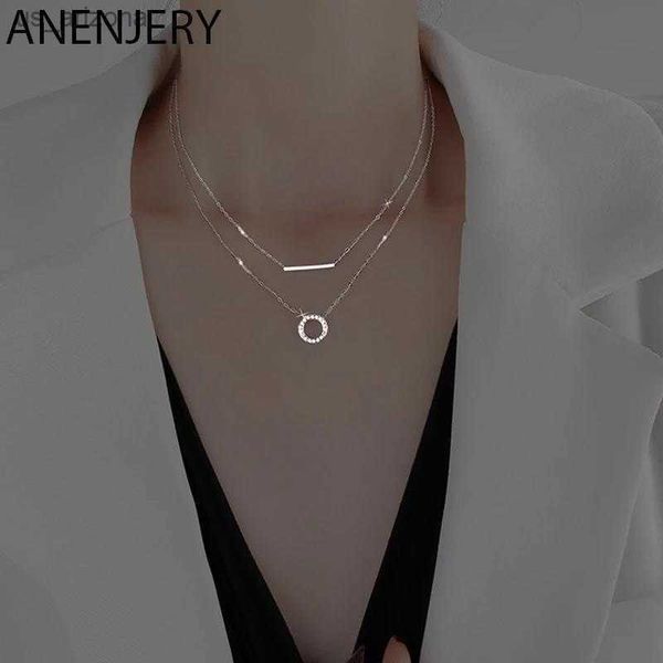 anenjery silver color circle bar necklace for women double layer geometric necklace friendship jewelry gifts l230620
anenjery silver color circle bar necklace for women double layer geometric necklace friendship jewelry gifts l230620