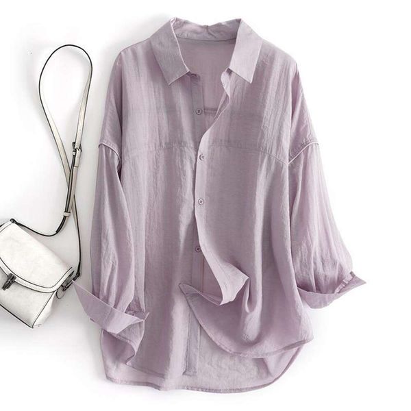 japanese style mild spring and blouses summer loose breathable long sleeved shirt design casual sun protective, White
japanese style mild spring and blouses summer loose breathable long sleeved shirt design casual sun protective, White