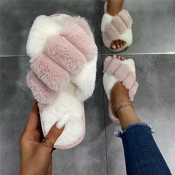 slippers classic design women winter house furry slippers fluffy faux fur home slides flat fashion indoor, Black
slippers classic design women winter house furry slippers fluffy faux fur home slides flat fashion indoor, Black