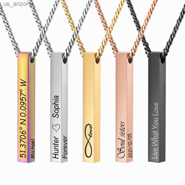 personalized bar necklace 18k gold plated custom name engravable necklace with cuban chain charm gift for lover l230620, Silver
personalized bar necklace 18k gold plated custom name engravable necklace with cuban chain charm gift for lover l230620, Silver