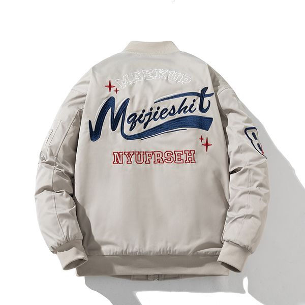 mens jackets winter pilot jacket letter embroidery bomber men women hip hop baseball coat fashion casual windbreaker korean youth male 23080, Black;brown
mens jackets winter pilot jacket letter embroidery bomber men women hip hop baseball coat fashion casual windbreaker korean youth male 23080, Black;brown