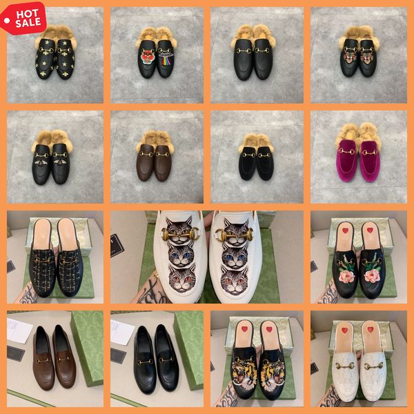with box designer princetown slippers genuine leather mules women loafers metal chain comfortable lace velvet slipper horsebit quilted hardw, Black
with box designer princetown slippers genuine leather mules women loafers metal chain comfortable lace velvet slipper horsebit quilted hardw, Black