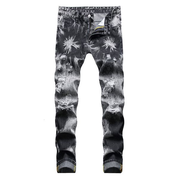 men's jeans rock punk style design gray black denim streetwear holes ripped destroyed washed pants straight trousers jeans 230809, Blue
men's jeans rock punk style design gray black denim streetwear holes ripped destroyed washed pants straight trousers jeans 230809, Blue