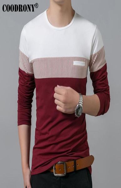men coodrony tshirt spring summer long sleeve cotton o neck t shirt men brand clothing fashion patchwork tee 8742824, White;black
men coodrony tshirt spring summer long sleeve cotton o neck t shirt men brand clothing fashion patchwork tee 8742824, White;black
