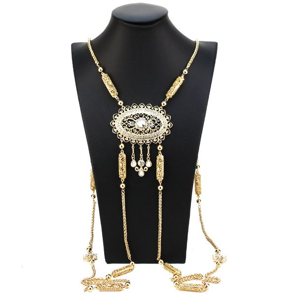 belly chains sunspicems 18k gold color algeria shoulder chain body back chain arab morocco bride wedding jewelry women chest decoration 2308, Silver
belly chains sunspicems 18k gold color algeria shoulder chain body back chain arab morocco bride wedding jewelry women chest decoration 2308, Silver