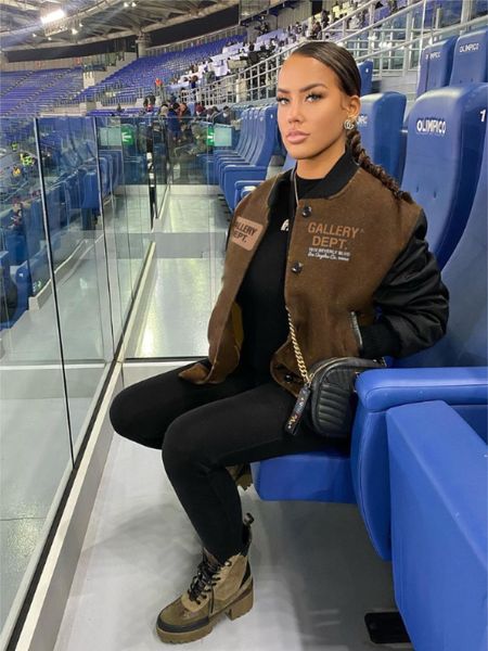 womens jackets gpbd long sleeve no collar printed lady baseball jacket winter fashion women casual street style 230808, Black;brown
womens jackets gpbd long sleeve no collar printed lady baseball jacket winter fashion women casual street style 230808, Black;brown