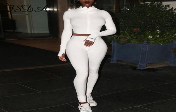 women039s tracksuits fsda 2021 autumn winter two piece set long sleeve crop white and biker pants jogger ribber women 7638939, Gray
women039s tracksuits fsda 2021 autumn winter two piece set long sleeve crop white and biker pants jogger ribber women 7638939, Gray