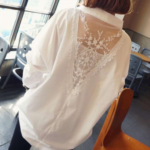 item title korean style long sleeved female shirt han fan spring mid large size womens clothing all matching, White
item title korean style long sleeved female shirt han fan spring mid large size womens clothing all matching, White