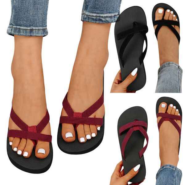 slippers fashion summer rubber sandals flip flops women ladies shoes indoor outdoor flipflops beach flat slides 230808, Black
slippers fashion summer rubber sandals flip flops women ladies shoes indoor outdoor flipflops beach flat slides 230808, Black