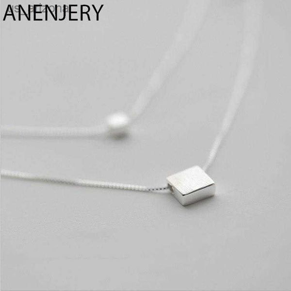 anenjery silver color double layer square cube pendant necklace geometric necklace jewelry for women s-n194 l230620
anenjery silver color double layer square cube pendant necklace geometric necklace jewelry for women s-n194 l230620