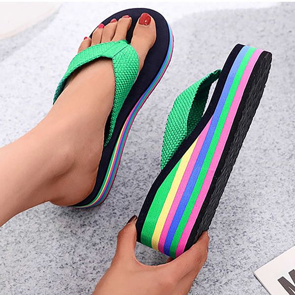 slippers fashion women platform sandals high heels summer shoes beach flip flops color slides 230808, Black
slippers fashion women platform sandals high heels summer shoes beach flip flops color slides 230808, Black
