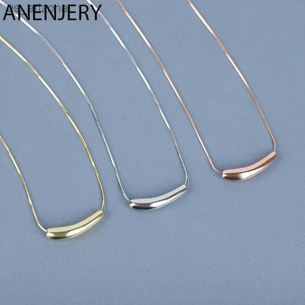 anenjery silver color small eggplant bend tube pendant necklace for women snake chain necklace jewelry wholesale s-n637 l230620
anenjery silver color small eggplant bend tube pendant necklace for women snake chain necklace jewelry wholesale s-n637 l230620