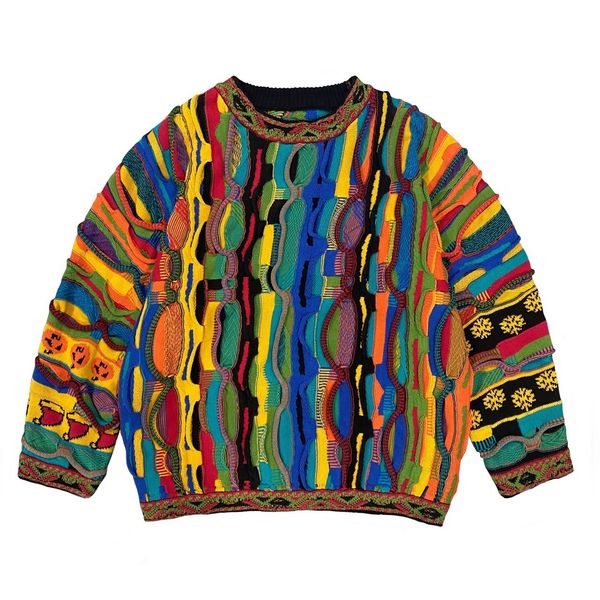 men's sweaters vintage contrast bitter melon pattern knitwear sweater and women's flower color pullover heavy duty ethnic 230809, White;black
men's sweaters vintage contrast bitter melon pattern knitwear sweater and women's flower color pullover heavy duty ethnic 230809, White;black