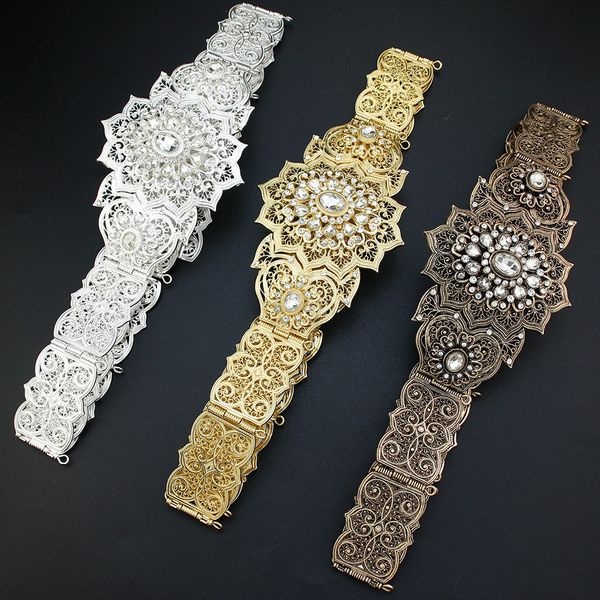 belly chains sunspicems gold color crystal morocco belt bride jewelry for women arabic abaya caftan waist chain adjustable length body chain, Silver
belly chains sunspicems gold color crystal morocco belt bride jewelry for women arabic abaya caftan waist chain adjustable length body chain, Silver