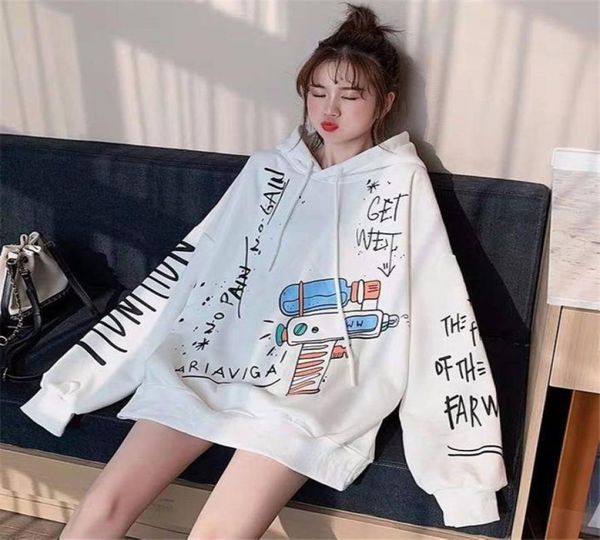 2020 white women loose sweatshirts autumn long sleeve cute cartoon print harajuku hoodie streetwear kwaii oversized girls y201243649, Black
2020 white women loose sweatshirts autumn long sleeve cute cartoon print harajuku hoodie streetwear kwaii oversized girls y201243649, Black