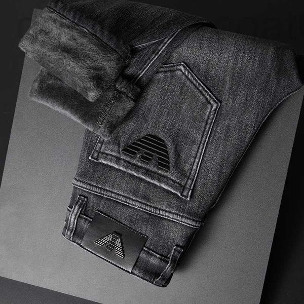 men's jeans designer fashion brand plush jeans men's autumn and winter 2021 thickened youth small foot slim fit pants kl0w, Blue
men's jeans designer fashion brand plush jeans men's autumn and winter 2021 thickened youth small foot slim fit pants kl0w, Blue
