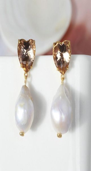 real gold plated heart crystal t drop stud b natural pearl earrings brand letter earrings6794709, Silver
real gold plated heart crystal t drop stud b natural pearl earrings brand letter earrings6794709, Silver