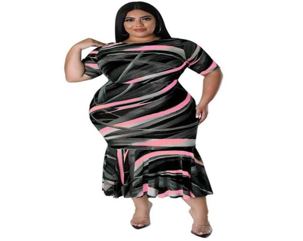 plus size dresses women o neck high waist robes summer fashion print ruffle patchwork streetwear long mermaid dress 2022plus1522722, Black
plus size dresses women o neck high waist robes summer fashion print ruffle patchwork streetwear long mermaid dress 2022plus1522722, Black