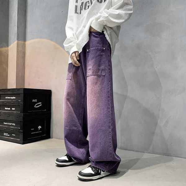 purple jeans for men hip hop denim trousers vintage casual pants streetwear oversized bottoms male y2k clothes jeans, Blue
purple jeans for men hip hop denim trousers vintage casual pants streetwear oversized bottoms male y2k clothes jeans, Blue