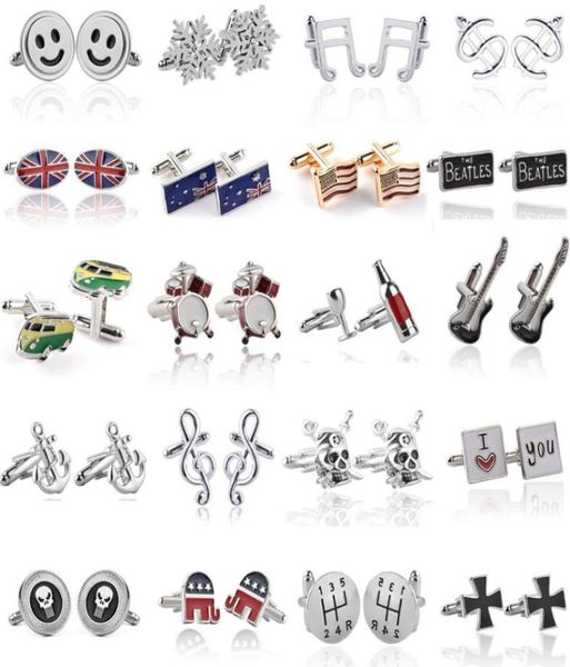 fashion man cufflink designer jewelry funny cuff links alloy skull anchor snowflake elephant innovative silver black gold cufflink9890240
fashion man cufflink designer jewelry funny cuff links alloy skull anchor snowflake elephant innovative silver black gold cufflink9890240