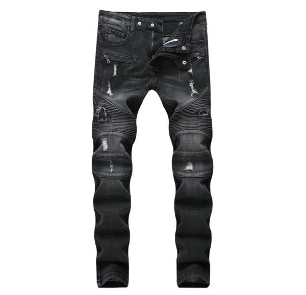 new men distressed ripped jeans designer straight motorcycle biker jeans causal denim pants streetwear style mens jeans cool men h7600055, Blue
new men distressed ripped jeans designer straight motorcycle biker jeans causal denim pants streetwear style mens jeans cool men h7600055, Blue