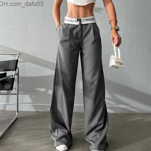 women's pants capris fashion new pocket solid drawstring set pants spring and autumn korean button midi waist loose wide leg mop trouse, Black;white
women's pants capris fashion new pocket solid drawstring set pants spring and autumn korean button midi waist loose wide leg mop trouse, Black;white