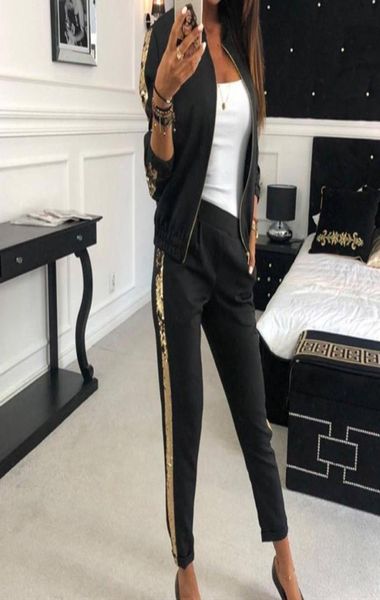 women039s tracksuits women tracksuit autumn fashion female two pieces long sleeve sequins jacket pant set 2pcs sports suit1731918, Gray
women039s tracksuits women tracksuit autumn fashion female two pieces long sleeve sequins jacket pant set 2pcs sports suit1731918, Gray