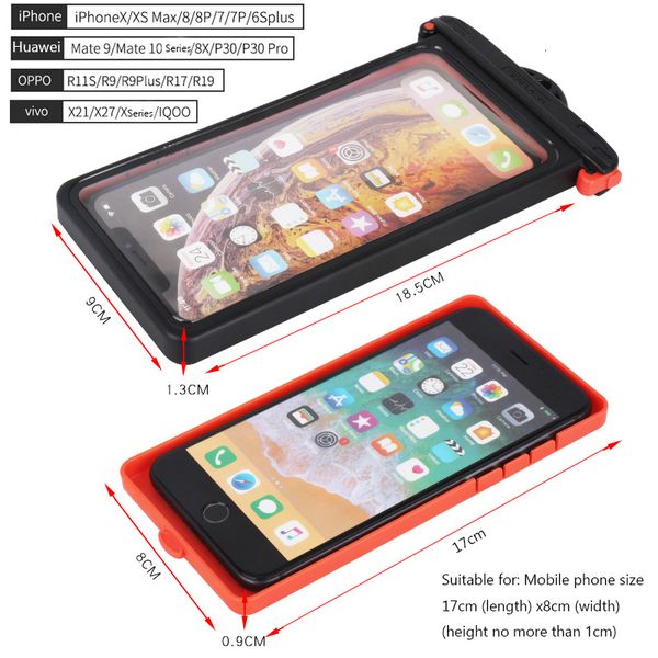 other bags anti-falling waterproof mobile phone bag swimming diving phone case holder underwater seal snowproof touchscreen below 6.9inch 23, Black;red
other bags anti-falling waterproof mobile phone bag swimming diving phone case holder underwater seal snowproof touchscreen below 6.9inch 23, Black;red