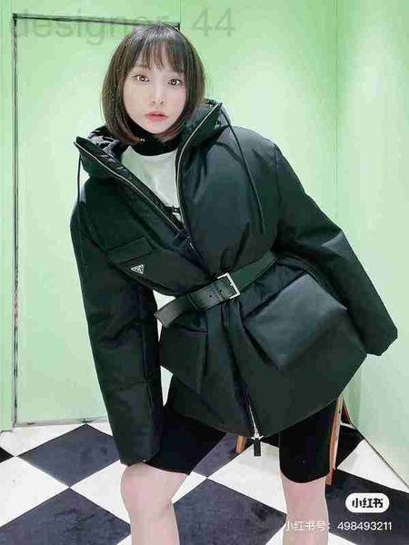 women's jackets designer home p 22 autumn and winter new classic triangle iron label filled full hooded warm cotton jacket (with waist, Black;brown
women's jackets designer home p 22 autumn and winter new classic triangle iron label filled full hooded warm cotton jacket (with waist, Black;brown