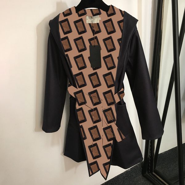 double side designer coats ladies cardigan jackets fashion waist belt windbreakers trendy pocket female outerwear, Black
double side designer coats ladies cardigan jackets fashion waist belt windbreakers trendy pocket female outerwear, Black