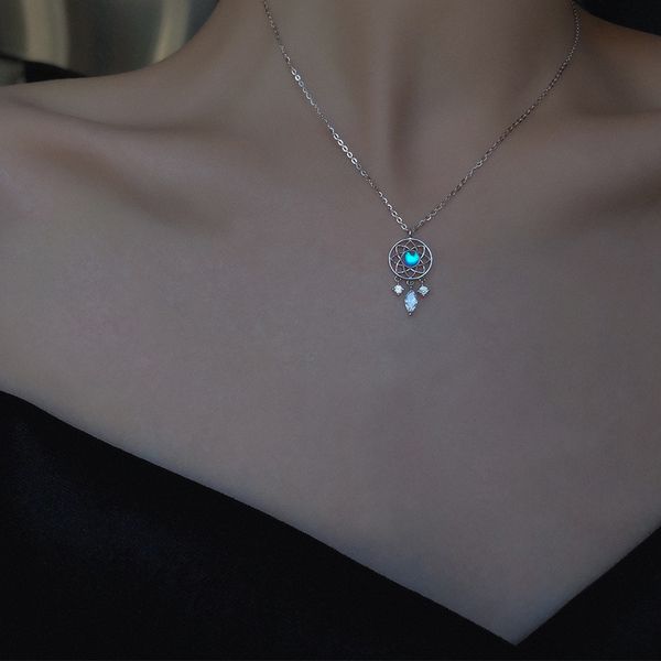 tassel moonstone charm necklace for women creative pendant elegant party necklaces jewelry, Silver
tassel moonstone charm necklace for women creative pendant elegant party necklaces jewelry, Silver