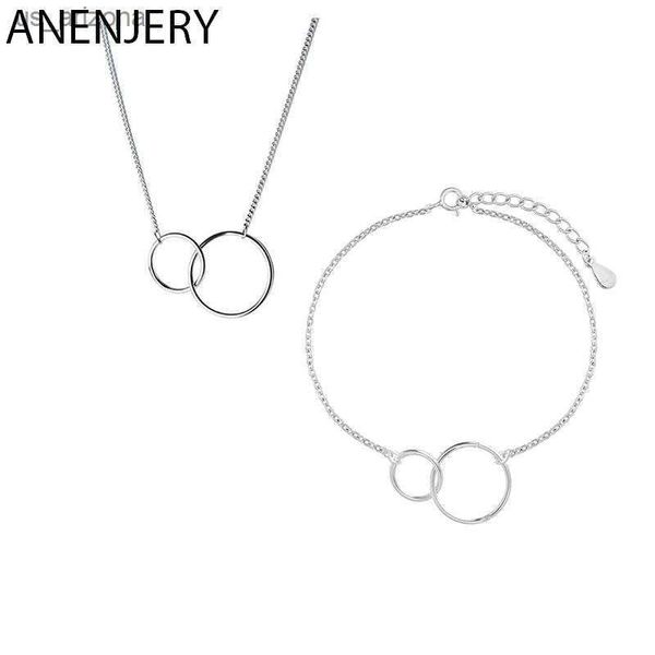 anenjery silver color double circle geometric jewelry set silver necklace bracelet jewelry sets for women minimalist jewelry l230620
anenjery silver color double circle geometric jewelry set silver necklace bracelet jewelry sets for women minimalist jewelry l230620