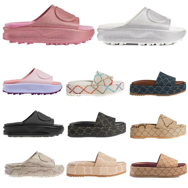 2023 womens mans sandals platform slide luxury designer brocade embroidery print thick sole elevated rubber slippers fashion beach shoes, Black
2023 womens mans sandals platform slide luxury designer brocade embroidery print thick sole elevated rubber slippers fashion beach shoes, Black