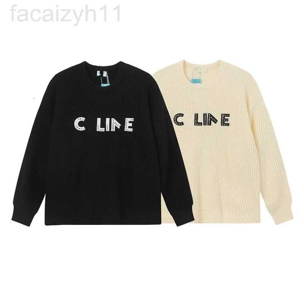 women's sweaters designer 2023 early autumn new high edition cel rivet letter sticker cloth lazy style men's and wool knitted swea, White;black
women's sweaters designer 2023 early autumn new high edition cel rivet letter sticker cloth lazy style men's and wool knitted swea, White;black