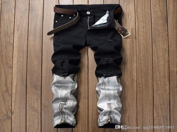 2020 mens distressed ripped biker jeans slim fit motorcycle biker denim for men fashion designer hip hop mens jeans good quality 39703579, Blue
2020 mens distressed ripped biker jeans slim fit motorcycle biker denim for men fashion designer hip hop mens jeans good quality 39703579, Blue
