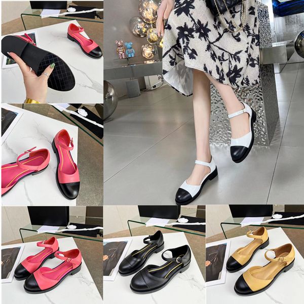 luxury designer casual women's designer sandals leather fashion preppy mary jane women's leather shoes color matching low heels pa, Black
luxury designer casual women's designer sandals leather fashion preppy mary jane women's leather shoes color matching low heels pa, Black