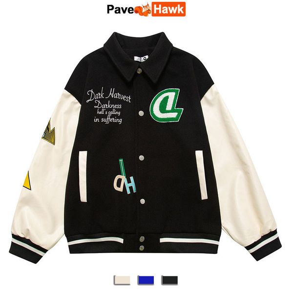 mens jackets hip hop baseball men pu sleeve hand bone embroidery patchwork autumn bomber varsity jacket harajuku high street coats 230808, Black;brown
mens jackets hip hop baseball men pu sleeve hand bone embroidery patchwork autumn bomber varsity jacket harajuku high street coats 230808, Black;brown