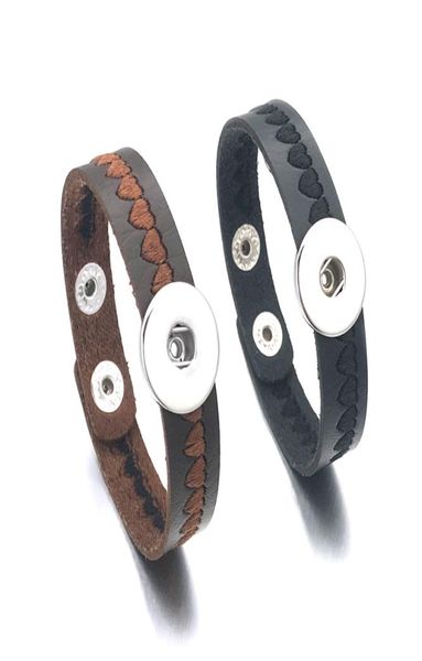 fashion heart 060 interchangeable really genuine leather retro bracelet 18mm snap button bangle charm jewelry for women men gi8518524, Golden;silver
fashion heart 060 interchangeable really genuine leather retro bracelet 18mm snap button bangle charm jewelry for women men gi8518524, Golden;silver