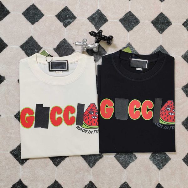 designer t shirt short sleeve for men women casual fashion edition gu counter charge 11 2023ss classic letter watermelon print on front 280g, White;black
designer t shirt short sleeve for men women casual fashion edition gu counter charge 11 2023ss classic letter watermelon print on front 280g, White;black