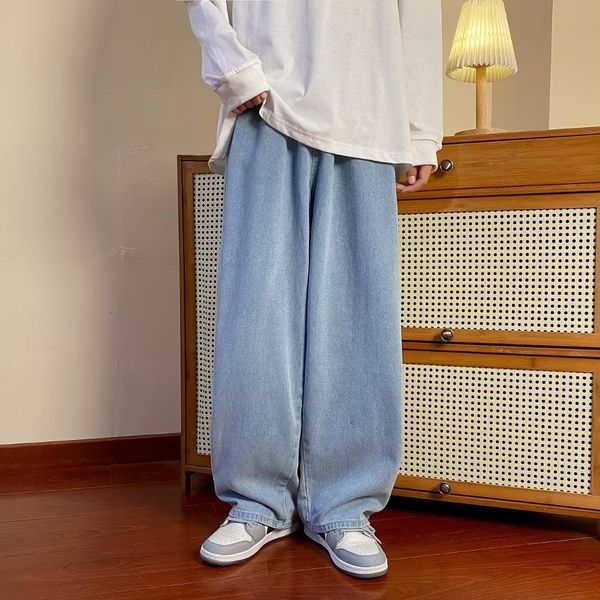 mens jeans oversized baggy for men solid denim trousers casual straight wide pants fashion streetwear plus size bottoms male clothes 230809, Blue
mens jeans oversized baggy for men solid denim trousers casual straight wide pants fashion streetwear plus size bottoms male clothes 230809, Blue