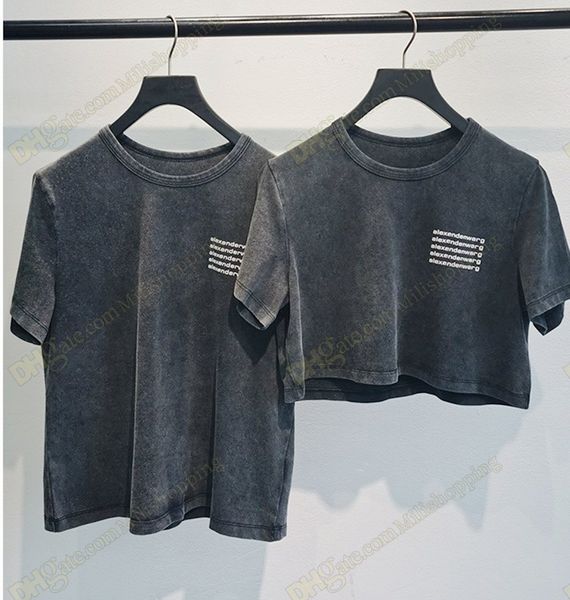 designer women's letter cropped charcoal t shirt printed round neck shorts classic washed distressed sleeve lady tees luxurys clothes, Black
designer women's letter cropped charcoal t shirt printed round neck shorts classic washed distressed sleeve lady tees luxurys clothes, Black