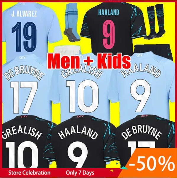 23 24 haaland soccer jerseys grealish sterling mans cities mahrez fans player version de bruyne foden 2023 2024 football shirt kids kit set, White;black
23 24 haaland soccer jerseys grealish sterling mans cities mahrez fans player version de bruyne foden 2023 2024 football shirt kids kit set, White;black