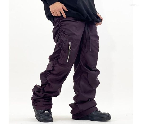 men039s pants high street multipockets ruched solid color mens cargos retro pleated straight casual loose drawstring baggy tro8926405, Black
men039s pants high street multipockets ruched solid color mens cargos retro pleated straight casual loose drawstring baggy tro8926405, Black