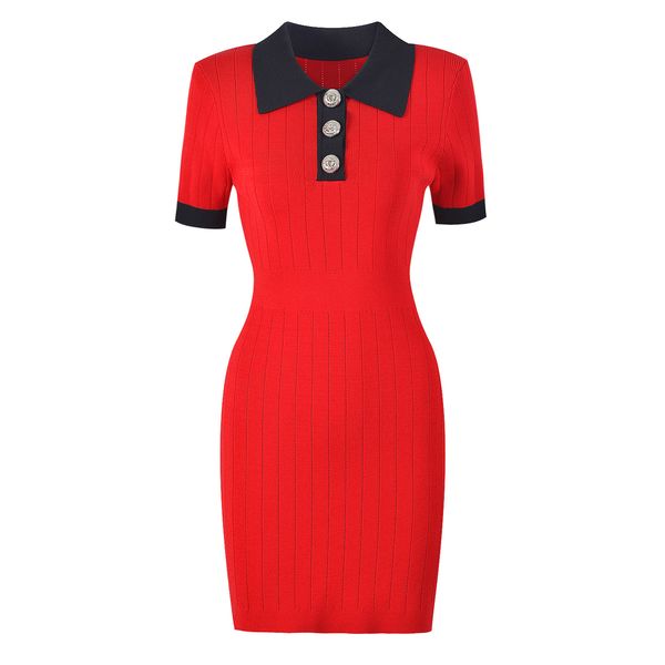 2023 summer and autumn new short sleeved polo neck slim fit short knitted dress quality woolen woven skirt, Black;gray
2023 summer and autumn new short sleeved polo neck slim fit short knitted dress quality woolen woven skirt, Black;gray